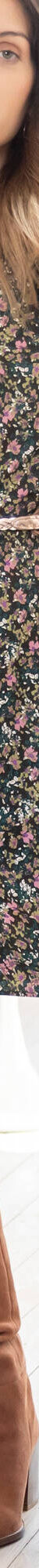 Robe droite manches 7/8ème imprimée (kaki / rose) Robe droite manches 7/8ème imprimée (kaki / rose)